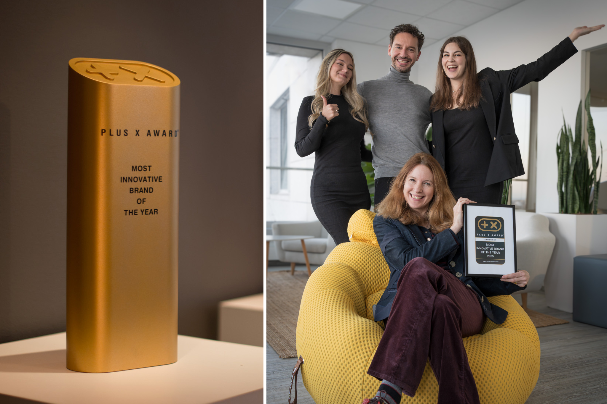 PLUS X AWARD 2025 trophy